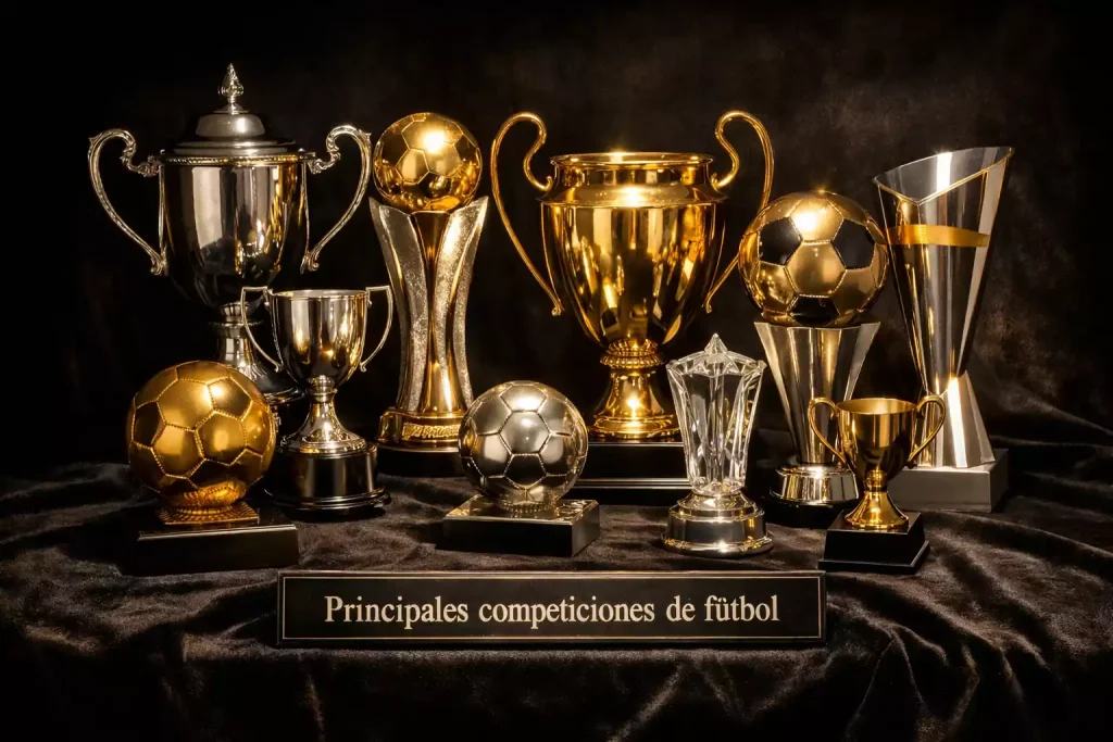 Trofeos de las principales competiciones europeas de fútbol